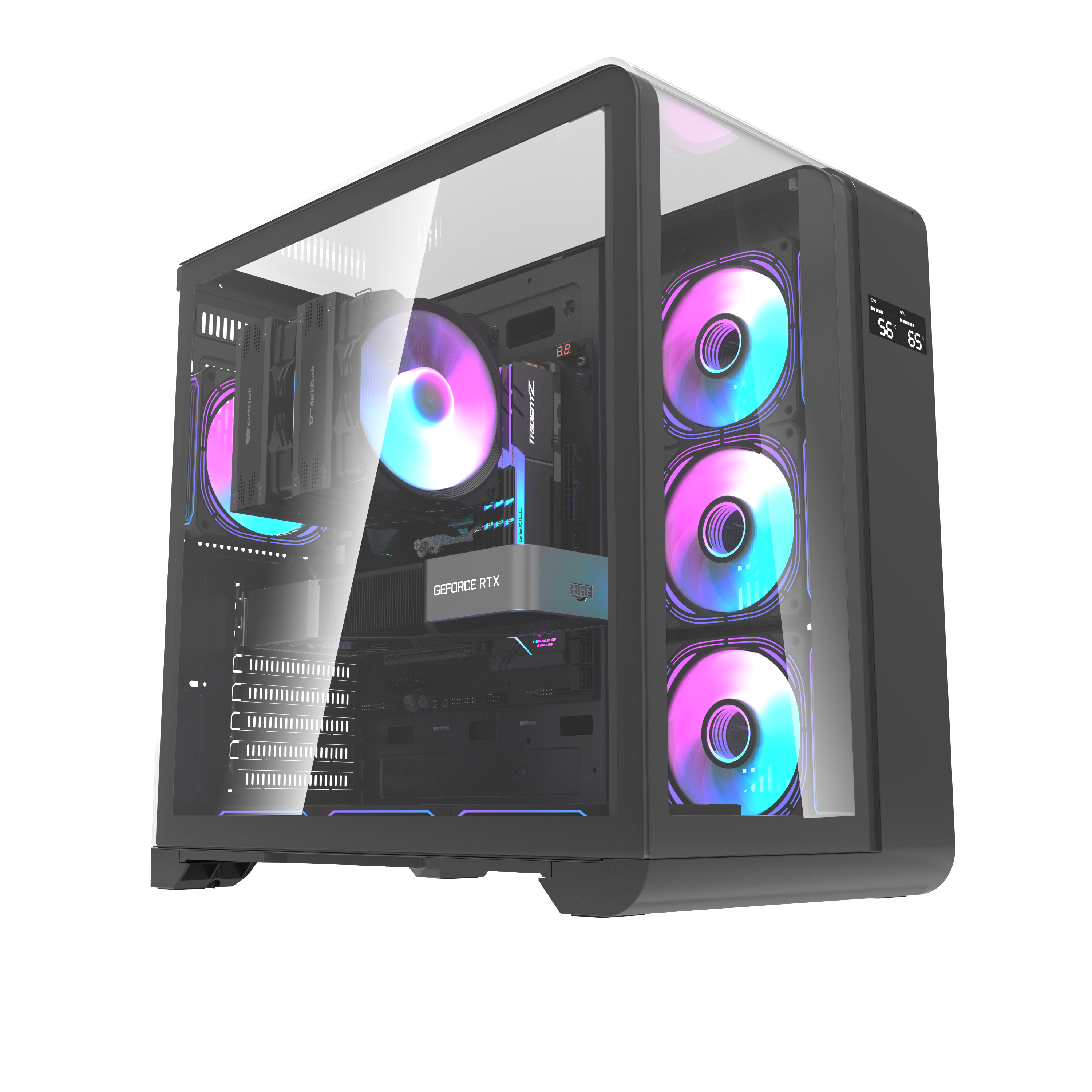 Thùng máy DARKFLASH L280 ATX - Black - ảnh 2